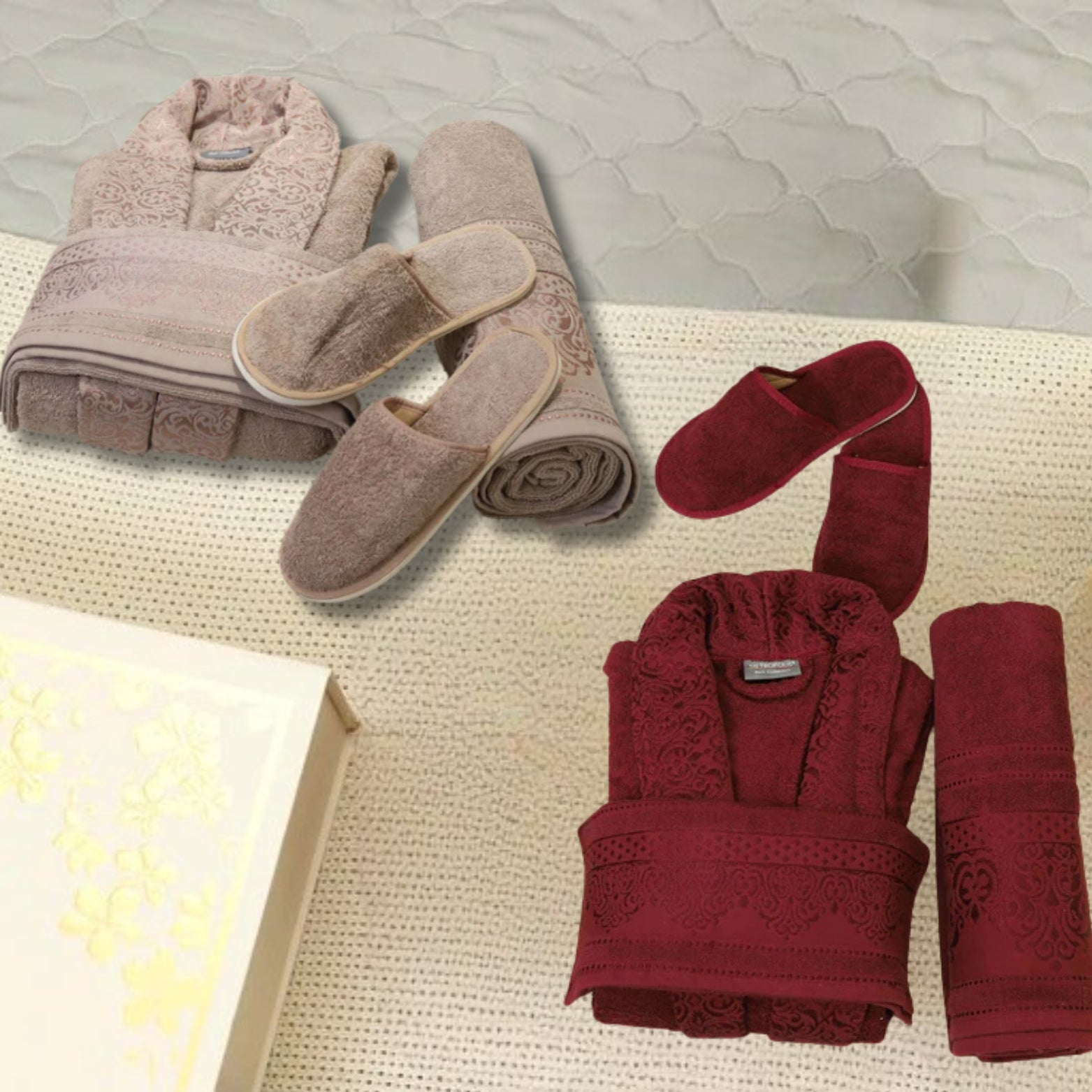 Luxury Couple Bathrobe Set