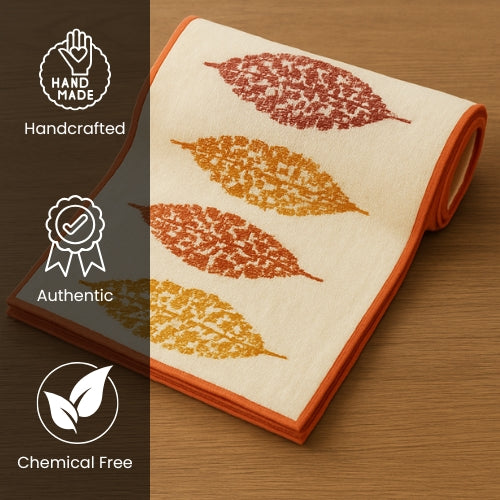 Printed Anti Skid Table Runner for Dining / Center Table Suitable for 4 Seater & 6 Seater