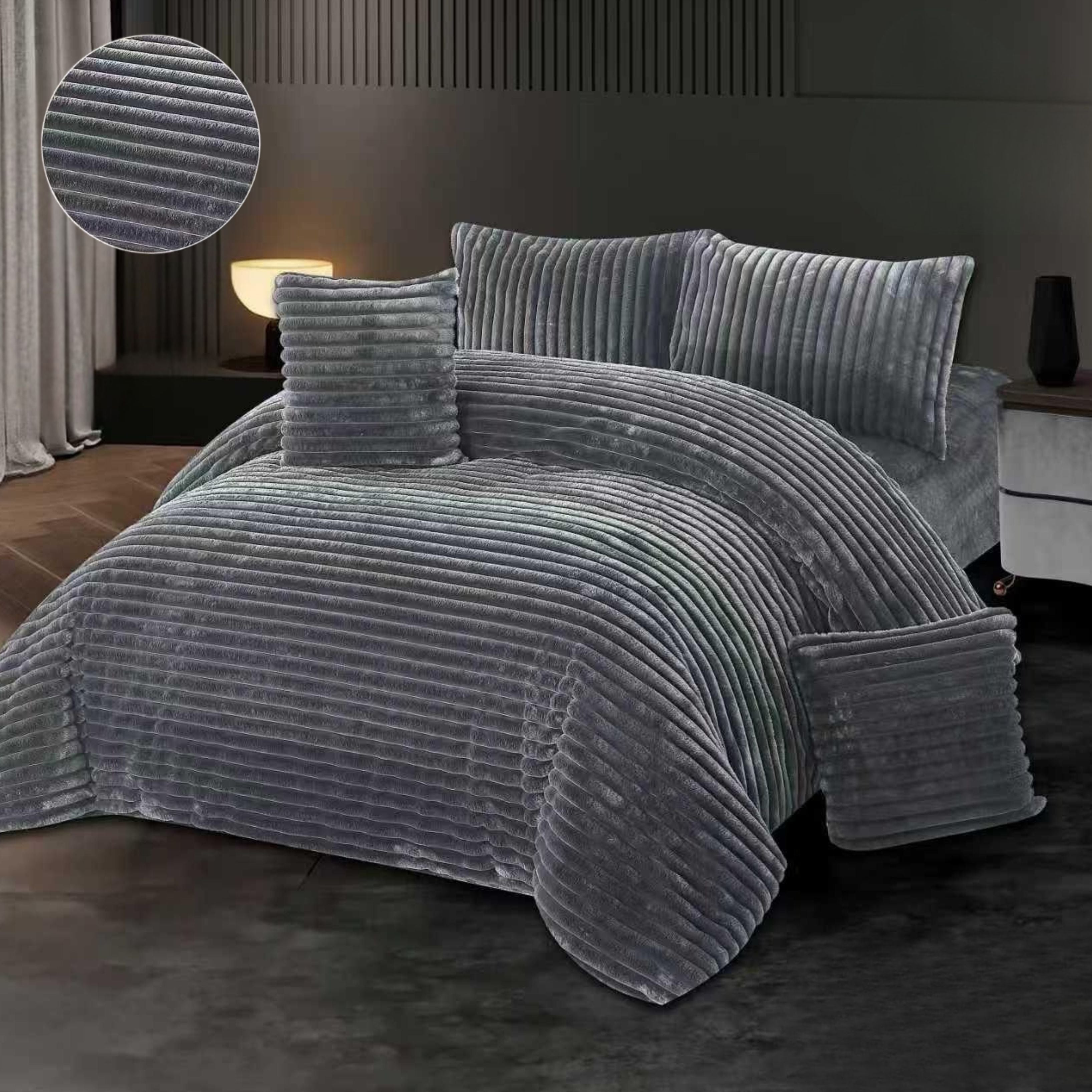 Ultra Luxury Rabbit Fur Blanket Cum Quilt