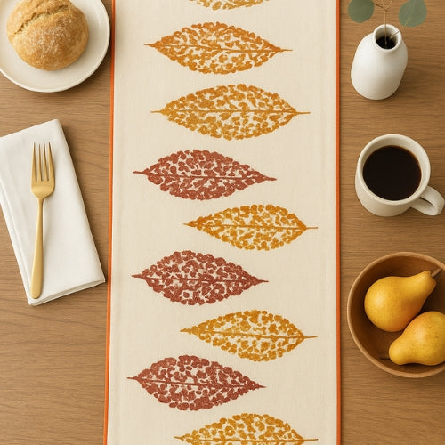 Printed Anti Skid Table Runner for Dining / Center Table Suitable for 4 Seater & 6 Seater