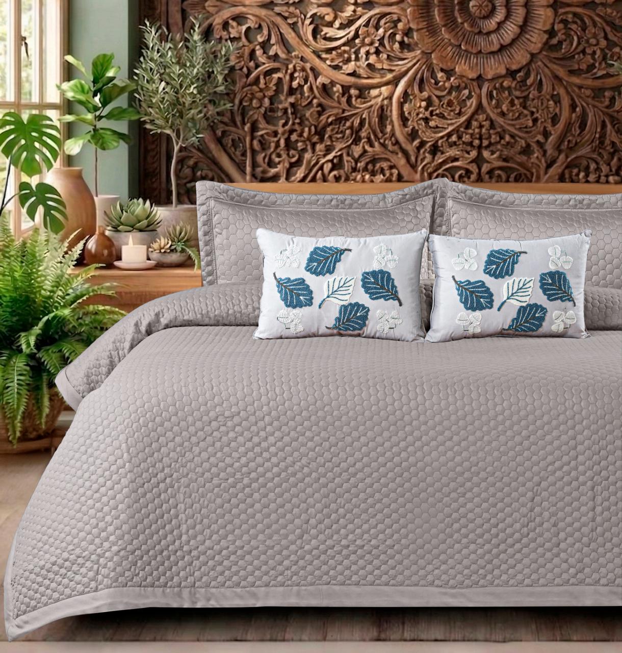 Quilted Bed Cover - 5 Pc Set