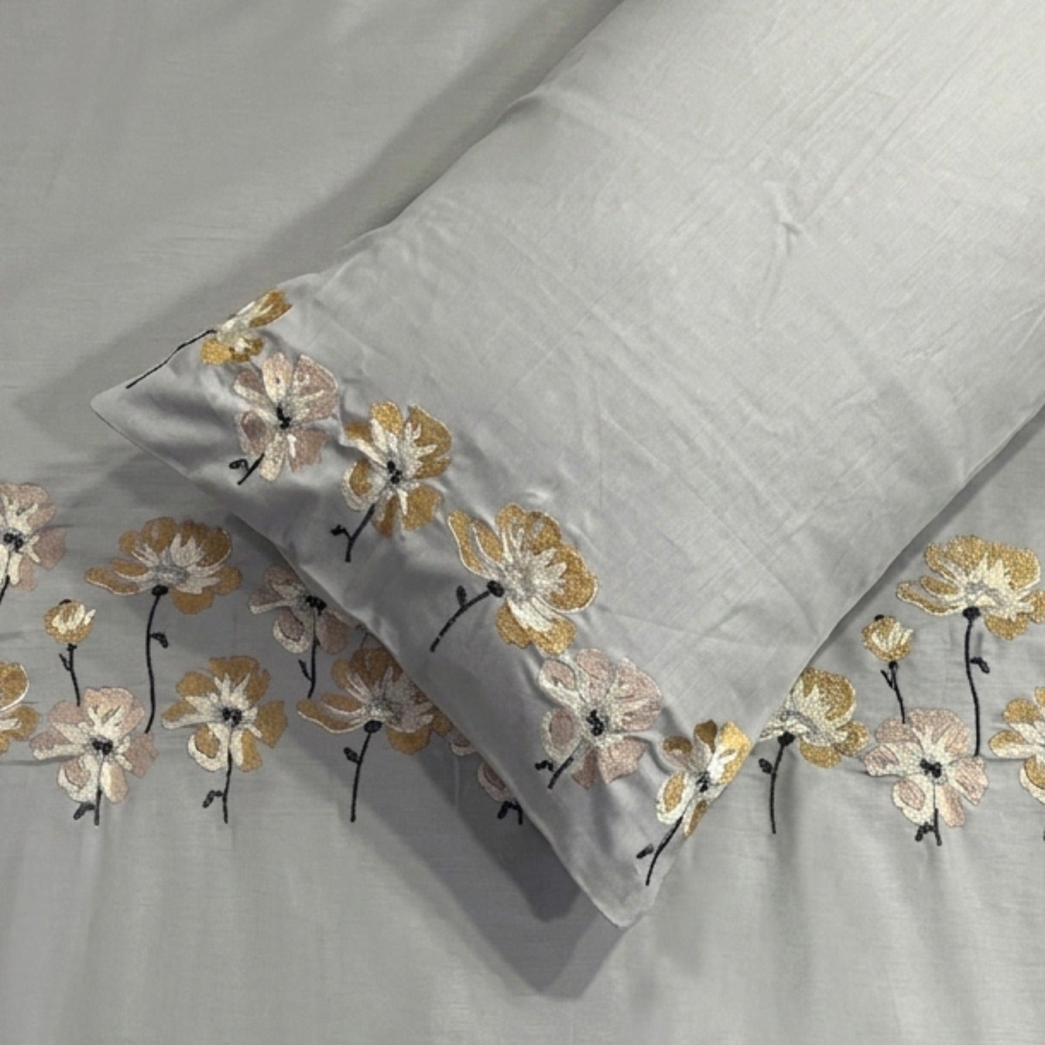 400 TC Pure Cotton Embroidery Bedsheets