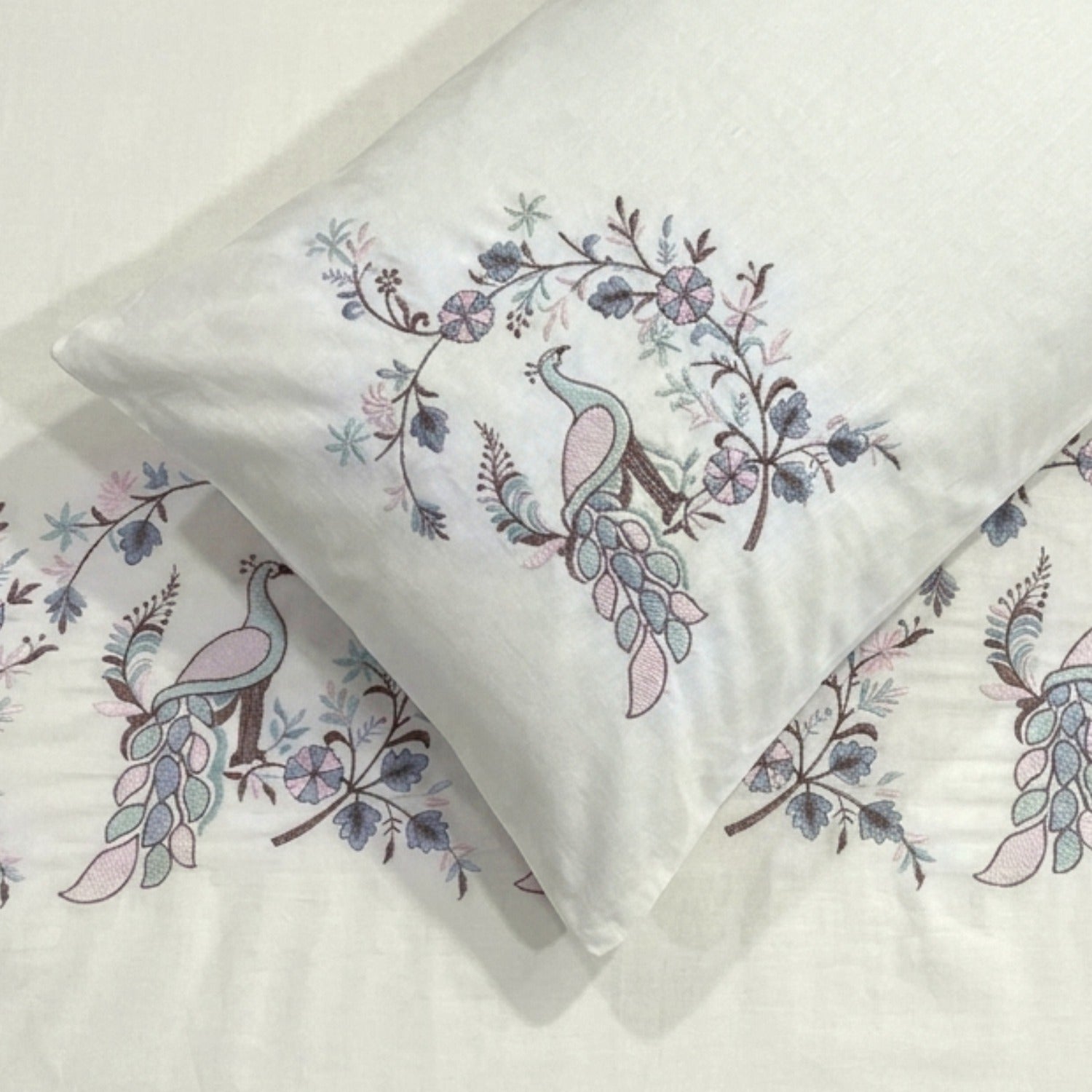 400 TC Pure Cotton Embroidery Bedsheets
