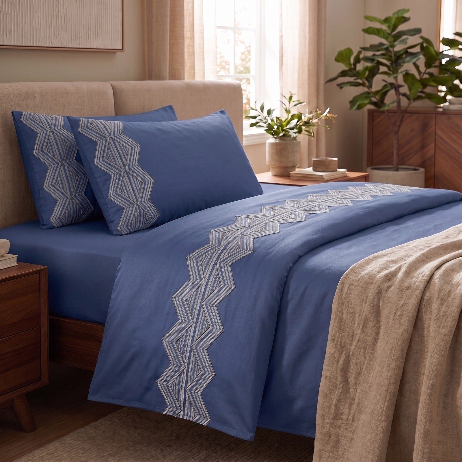 400 TC Pure Cotton Embroidery Bedsheets