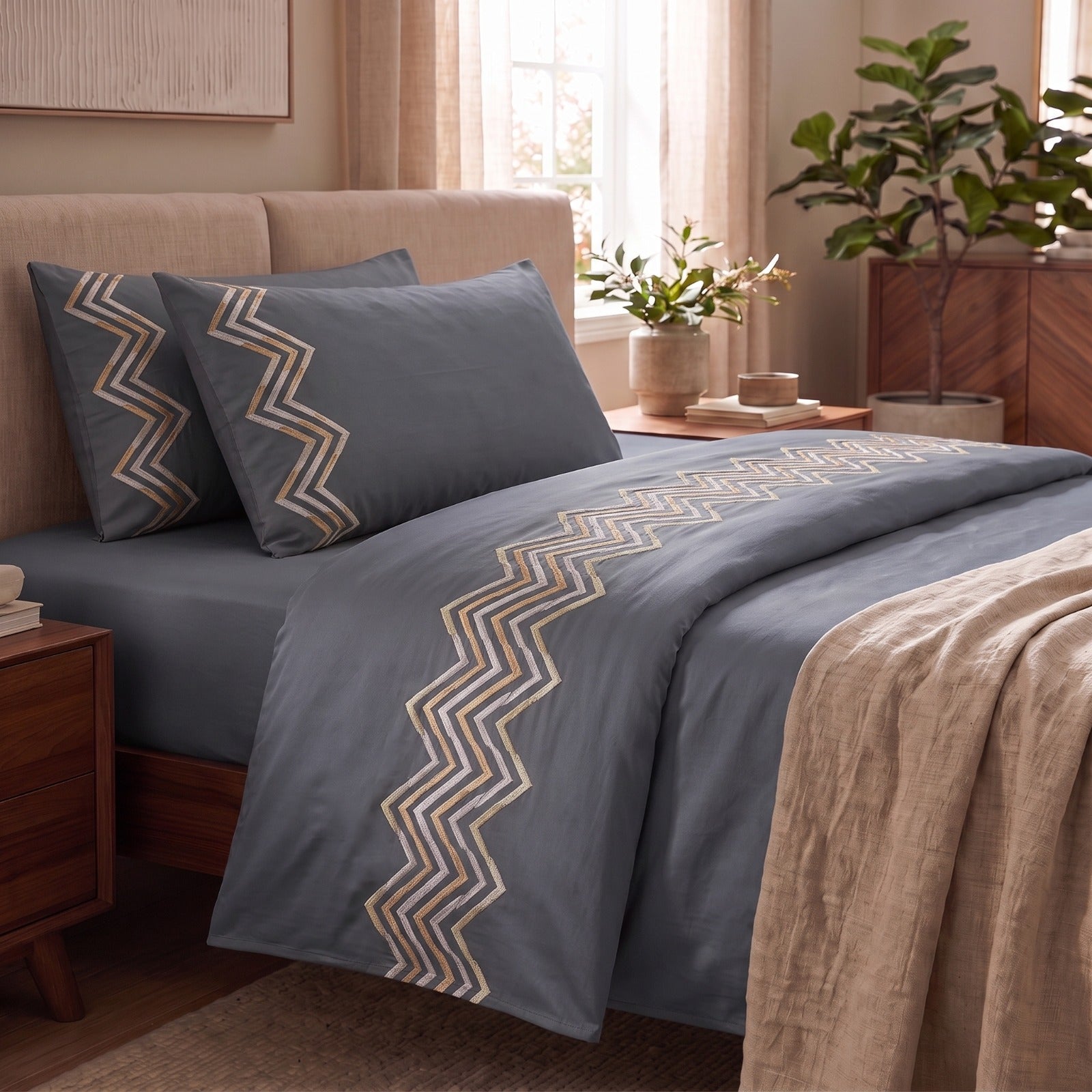 400 TC Pure Cotton Embroidery Bedsheets