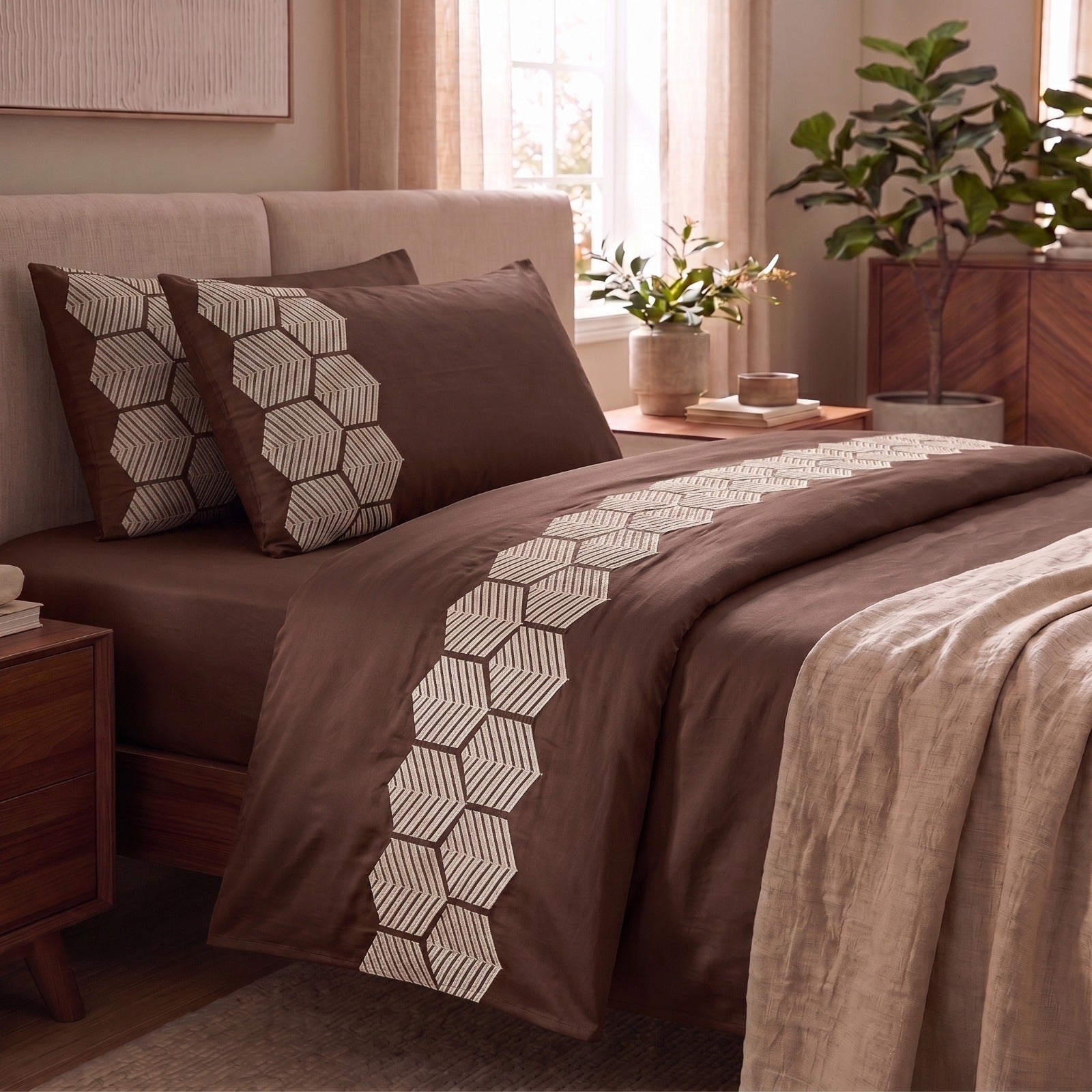 400 TC Pure Cotton Embroidery Bedsheets