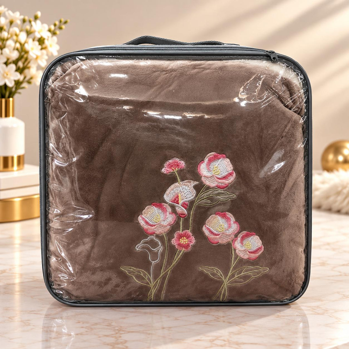 Premium Embroidery Winter Warm Bedsheet Set