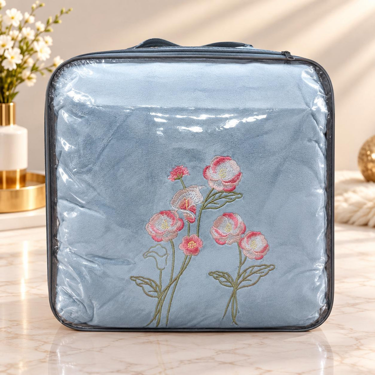 Premium Embroidery Winter Warm Bedsheet Set