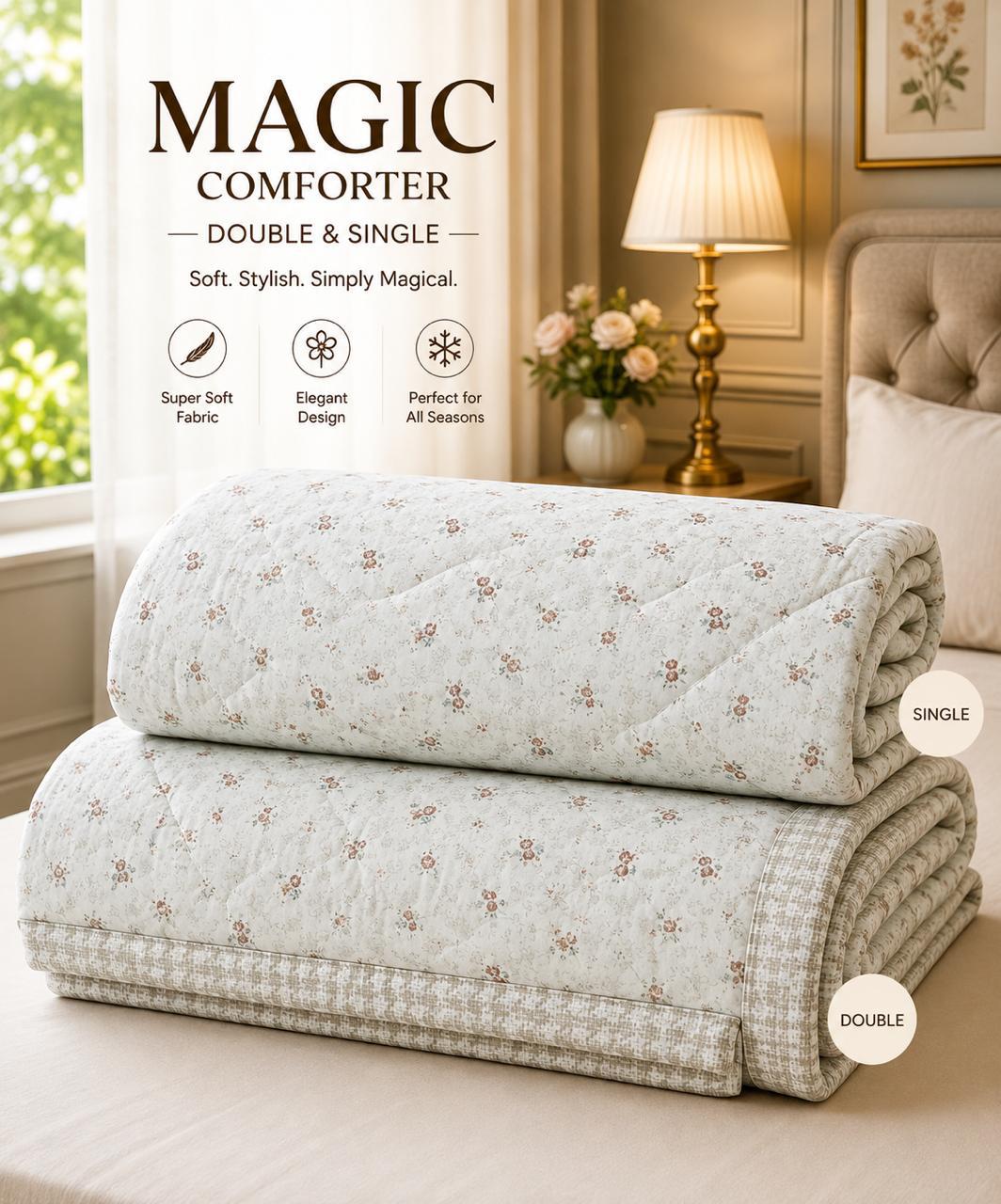 Muslin Cotton English British Prints Magical Comforter