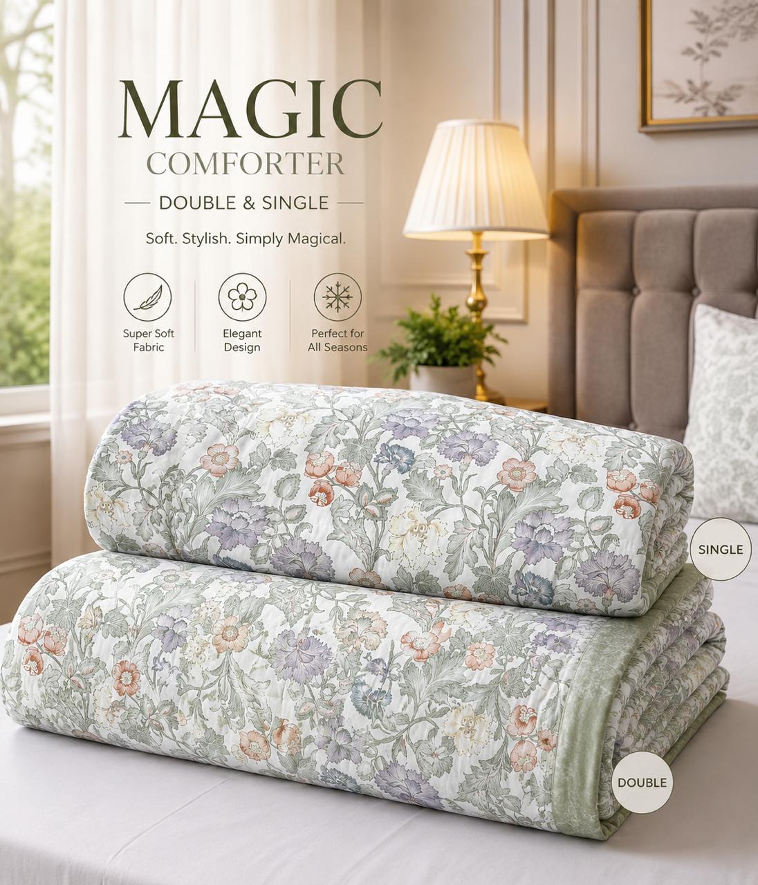 Muslin Cotton English British Prints Magical Comforter