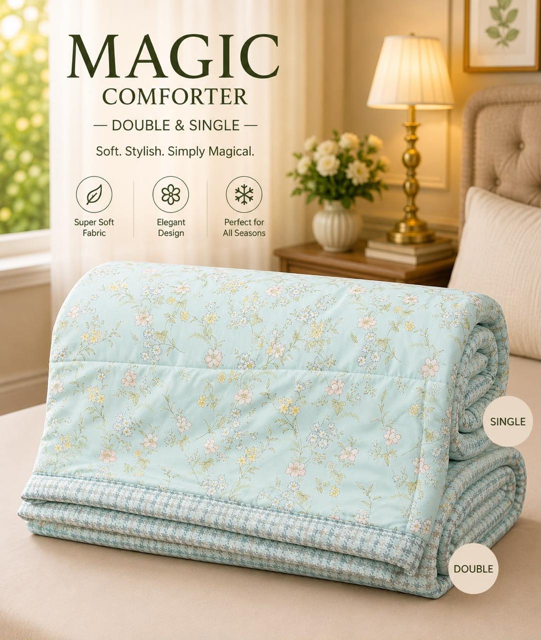 Muslin Cotton English British Prints Magical Comforter