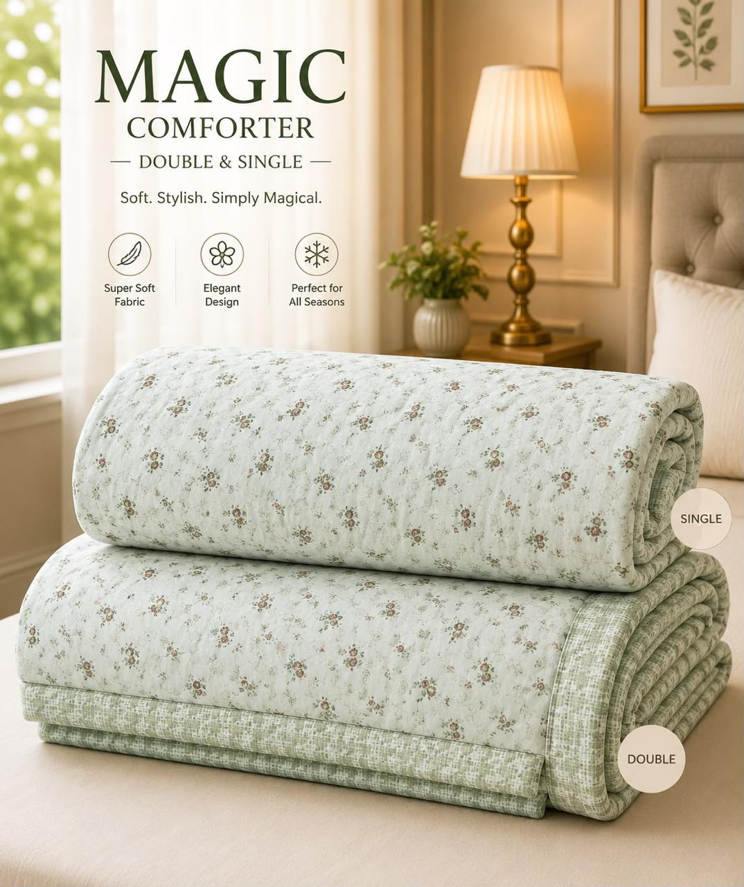 Muslin Cotton English British Prints Magical Comforter