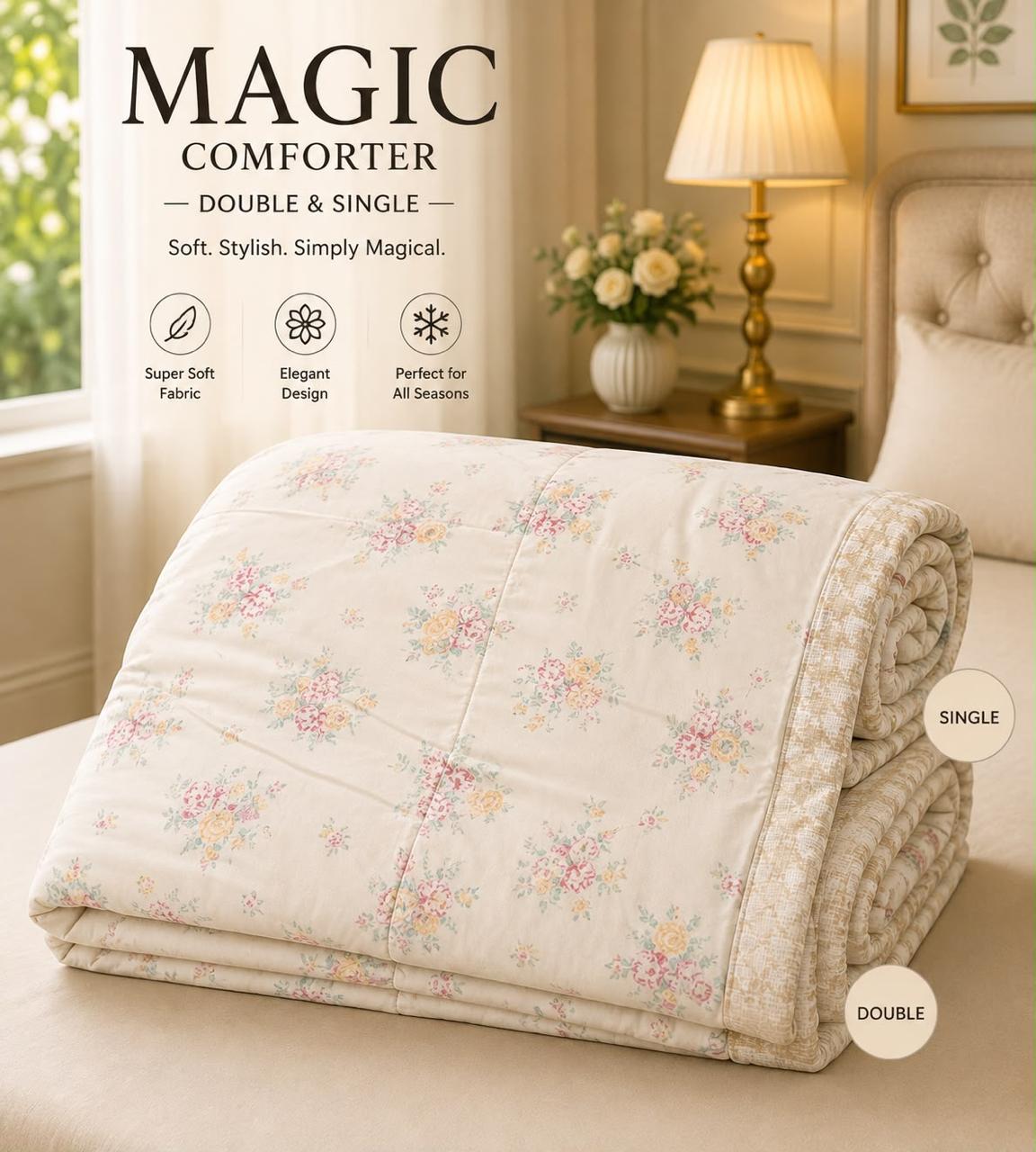 Muslin Cotton English British Prints Magical Comforter