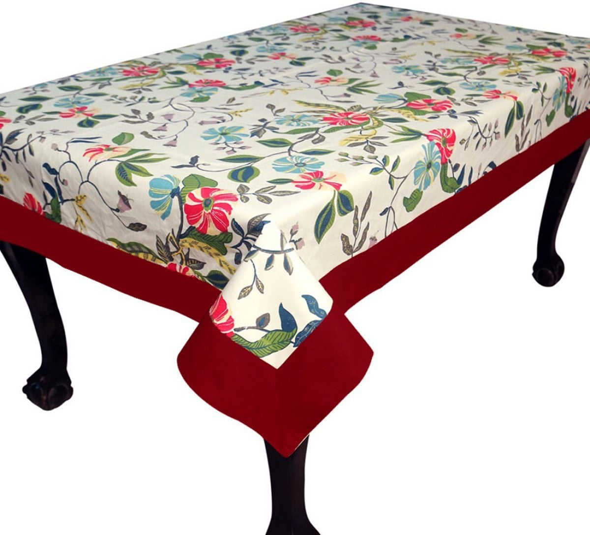 BILBERRY Furnishing By Preeti Grover Printed 6 Seater Table Cover (Multicolor, Cotton)