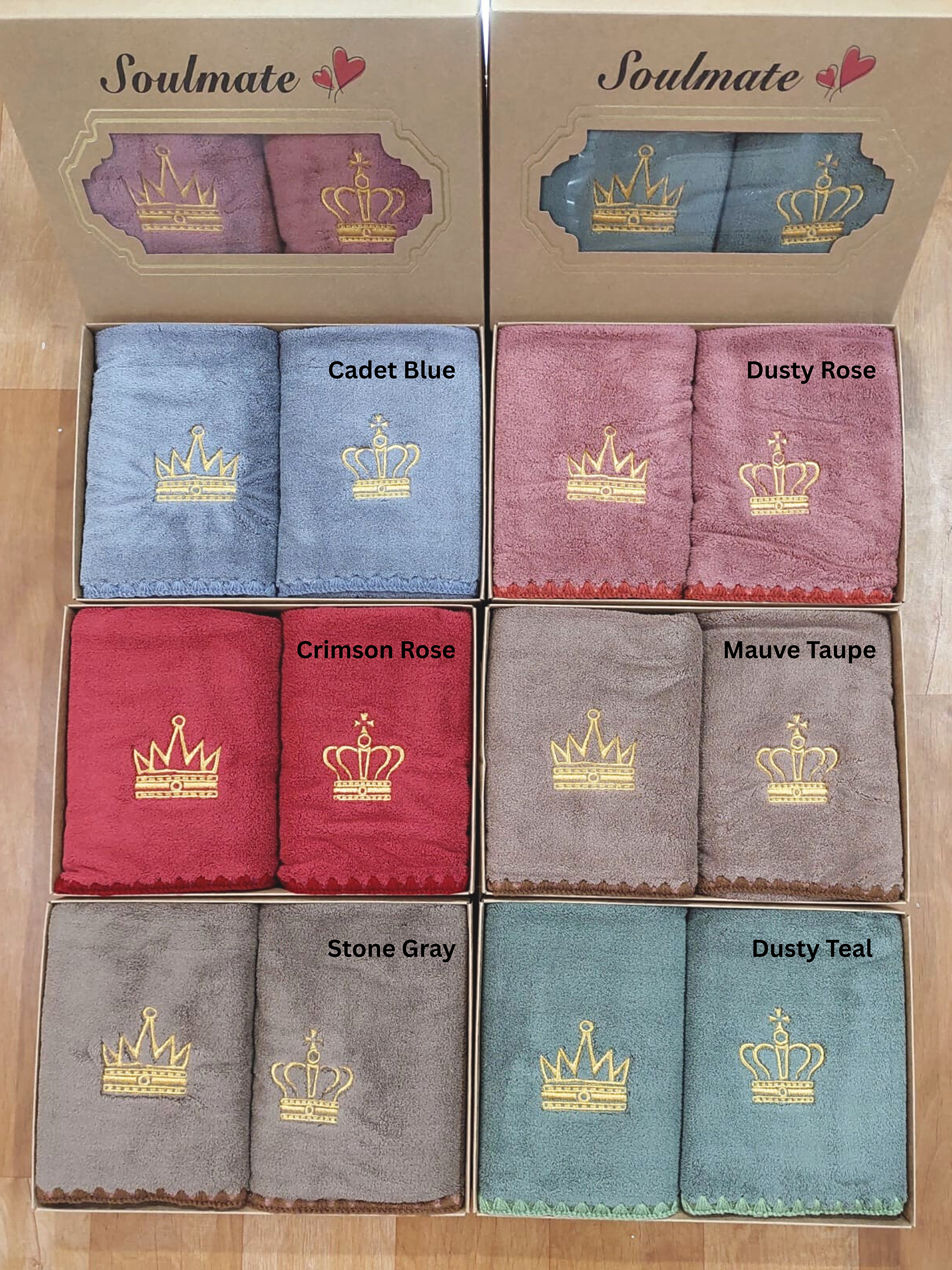 Soulmate Luxury King & Queen Towel Set