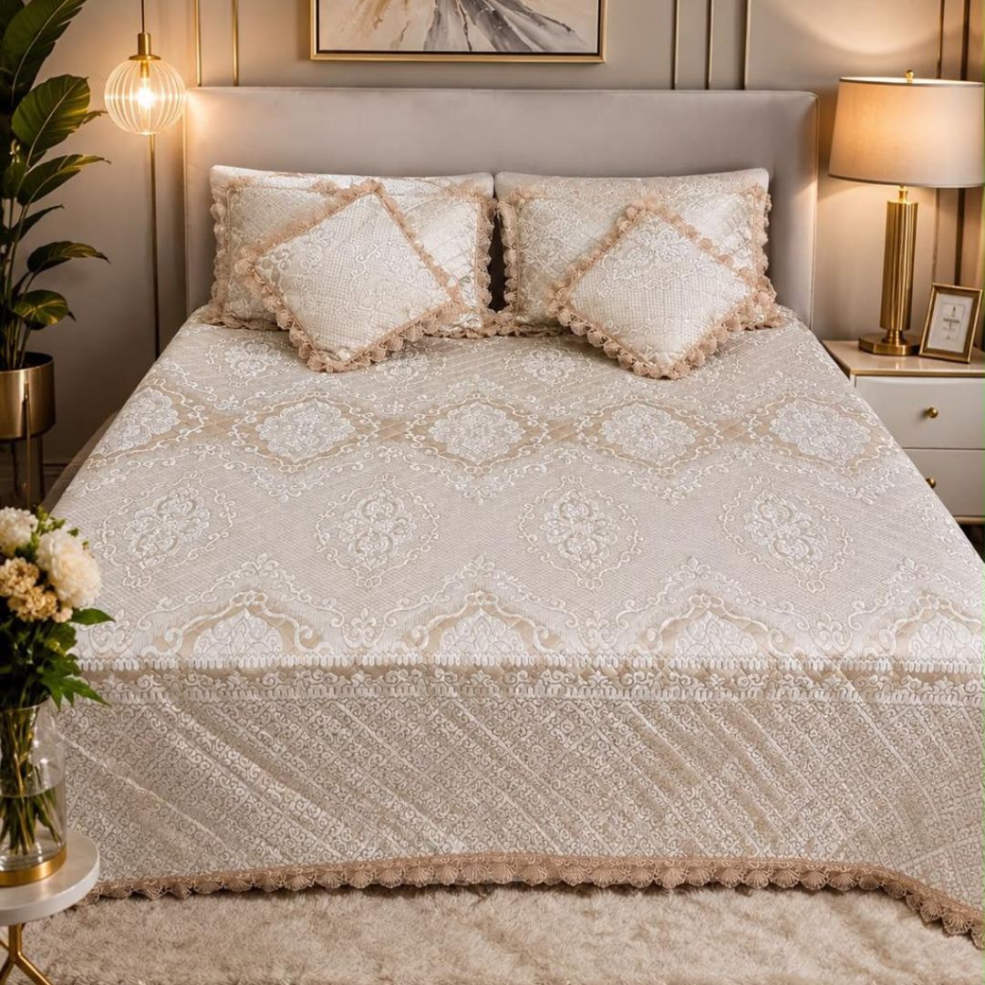 Premium Signature Luxury 5 Pcs Bedcover Set
