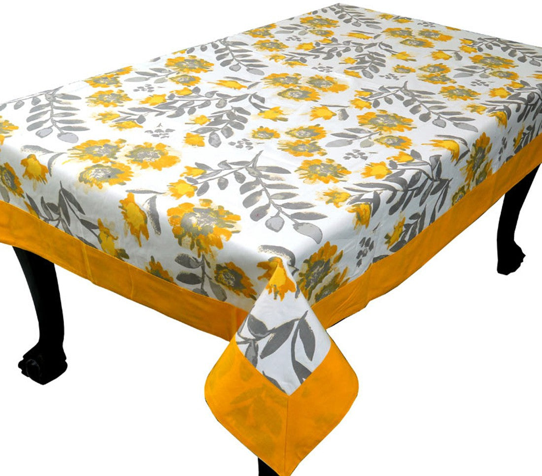  BILBERRY Furnishing Printed 6 Seater Table Cover (Multicolor, Cotton)