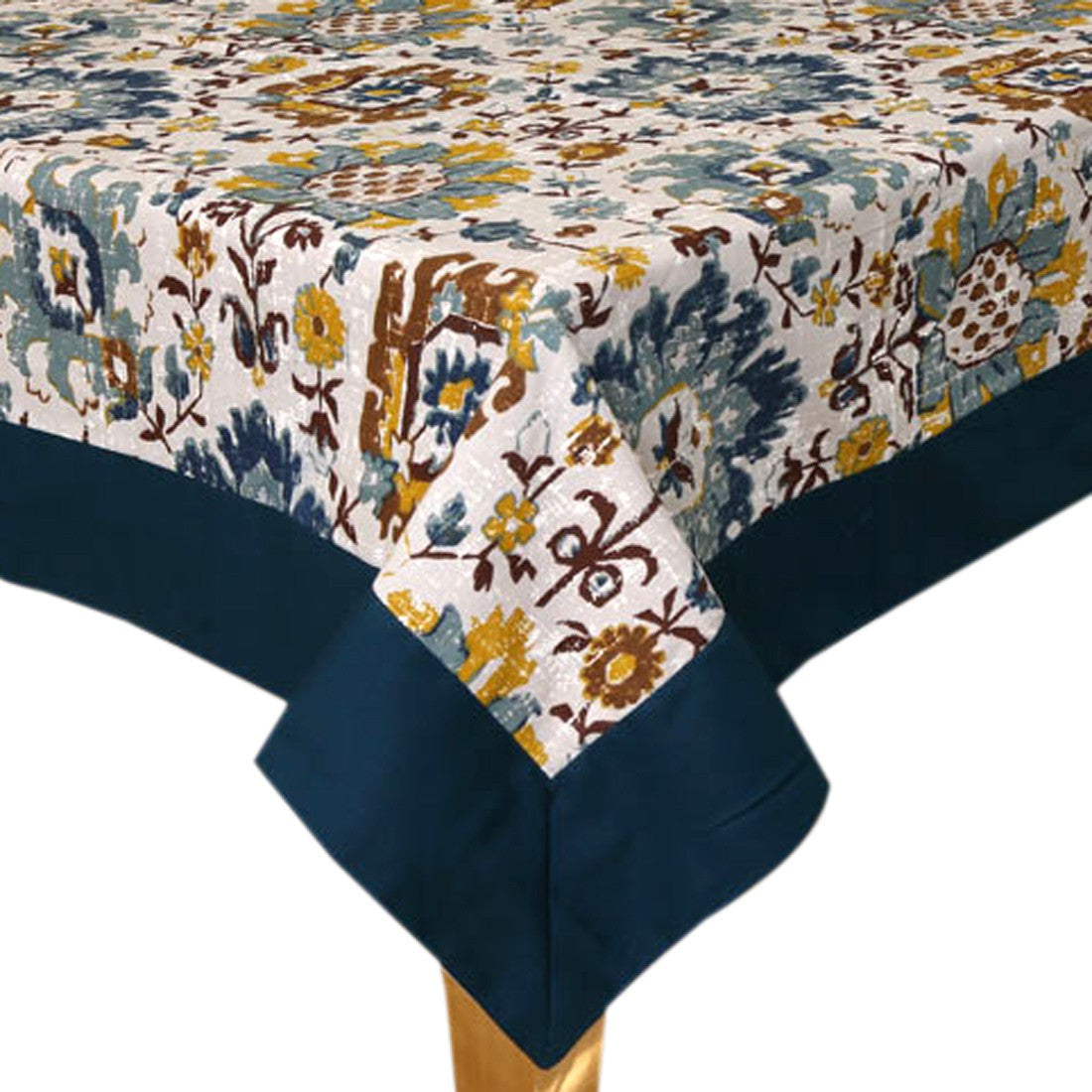  BILBERRY Furnishing Floral 6 Seater Table Cover (Multicolor, Cotton)