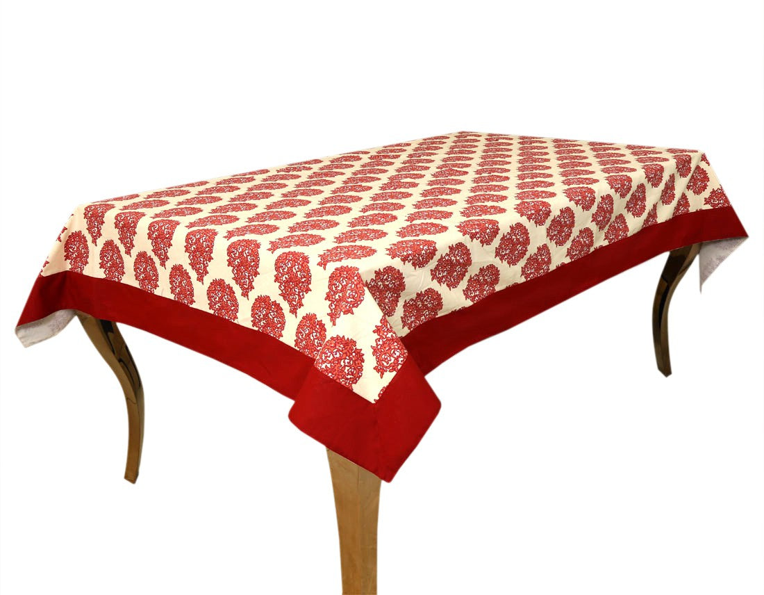 BILBERRY Furnishing By Preeti Grover Abstract 6 Seater Table Cover (Multicolor, Cotton)